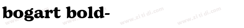 bogart bold字体转换